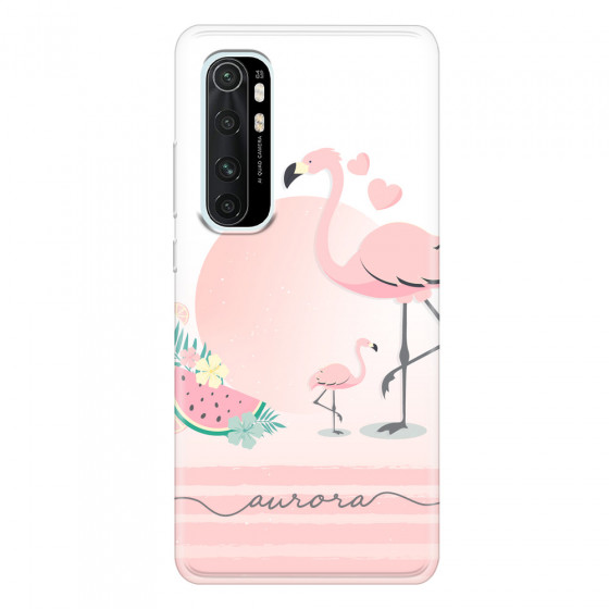 XIAOMI - Mi Note 10 Lite - Soft Clear Case - Flamingo Vibes Handwritten