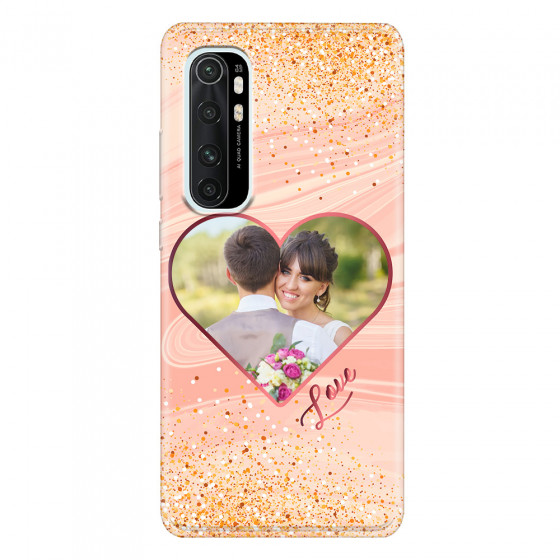 XIAOMI - Mi Note 10 Lite - Soft Clear Case - Glitter Love Heart Photo