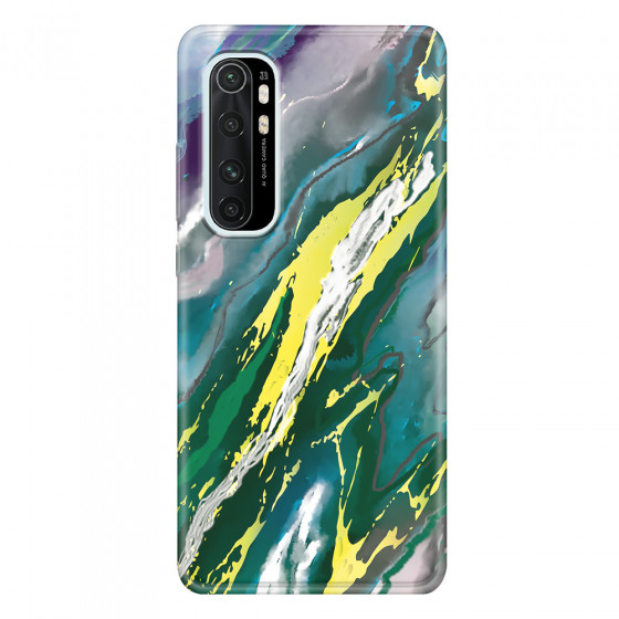 XIAOMI - Mi Note 10 Lite - Soft Clear Case - Marble Rainforest Green