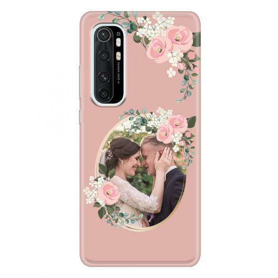 XIAOMI - Mi Note 10 Lite - Soft Clear Case - Pink Floral Mirror Photo
