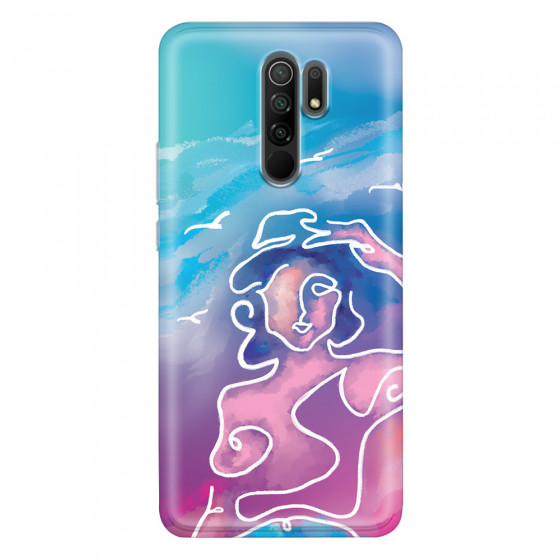 XIAOMI - Redmi 9 - Soft Clear Case - Lady With Seagulls