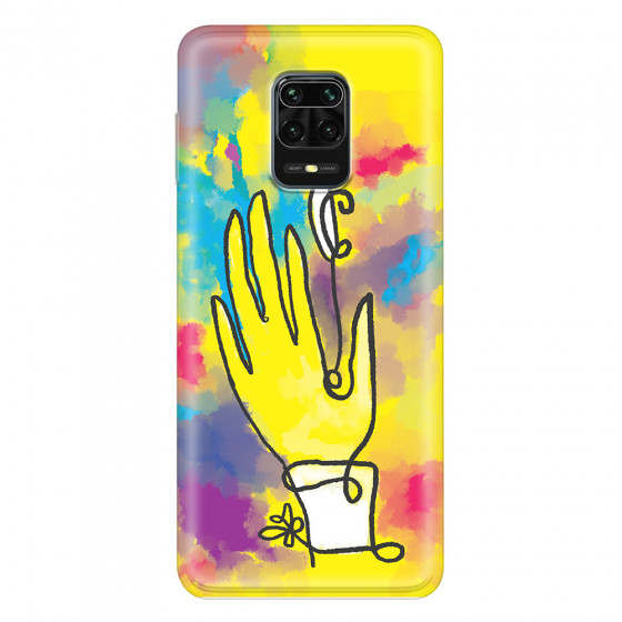 XIAOMI - Redmi Note 9 Pro / Note 9S - Soft Clear Case - Abstract Hand Paint