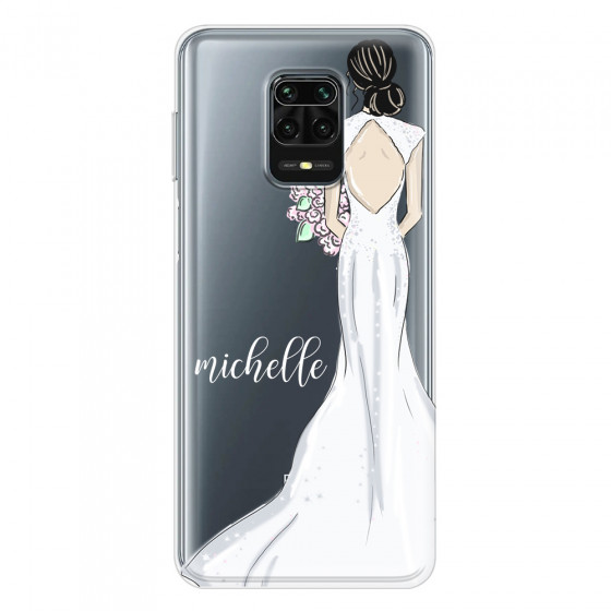 XIAOMI - Redmi Note 9 Pro / Note 9S - Soft Clear Case - Bride To Be Blackhair