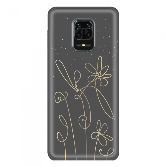 XIAOMI - Redmi Note 9 Pro / Note 9S - Soft Clear Case - Midnight Flowers