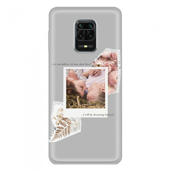 XIAOMI - Redmi Note 9 Pro / Note 9S - Soft Clear Case - Vintage Grey Collage Phone Case