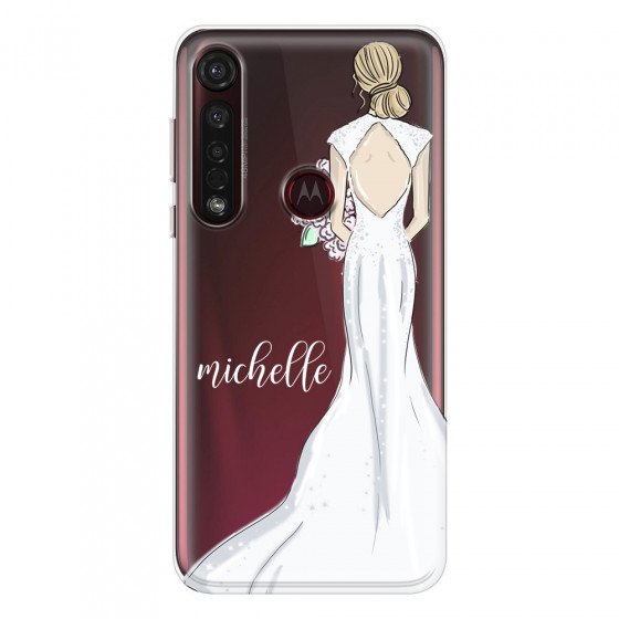 MOTOROLA by LENOVO - Moto G8 Plus - Soft Clear Case - Bride To Be Blonde