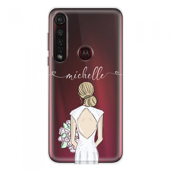MOTOROLA by LENOVO - Moto G8 Plus - Soft Clear Case - Bride To Be Blonde II.