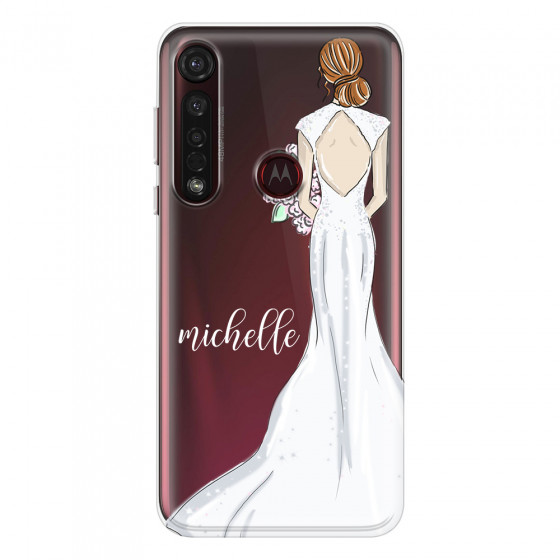 MOTOROLA by LENOVO - Moto G8 Plus - Soft Clear Case - Bride To Be Redhead