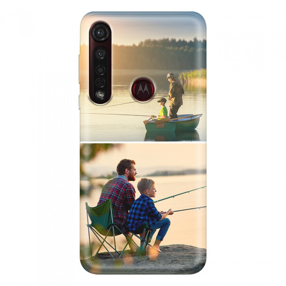 MOTOROLA by LENOVO - Moto G8 Plus - Soft Clear Case - Collage of 2