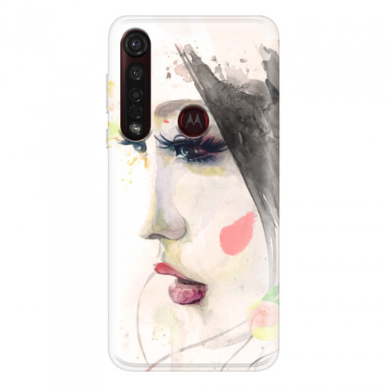 MOTOROLA by LENOVO - Moto G8 Plus - Soft Clear Case - Face of a Beauty