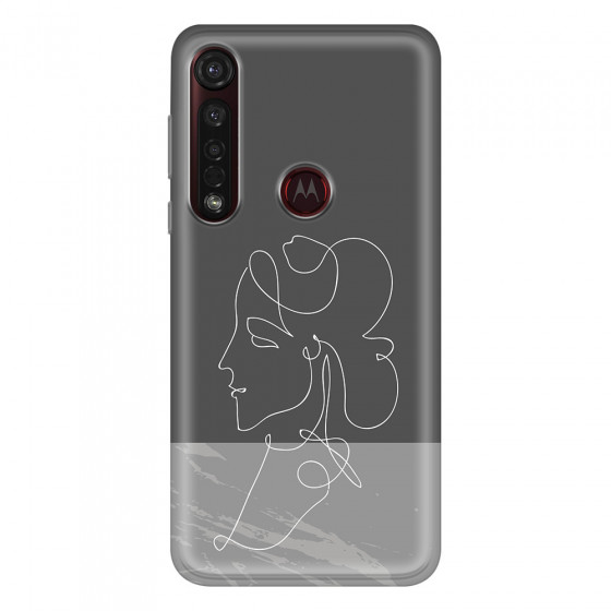 MOTOROLA by LENOVO - Moto G8 Plus - Soft Clear Case - Miss Marble