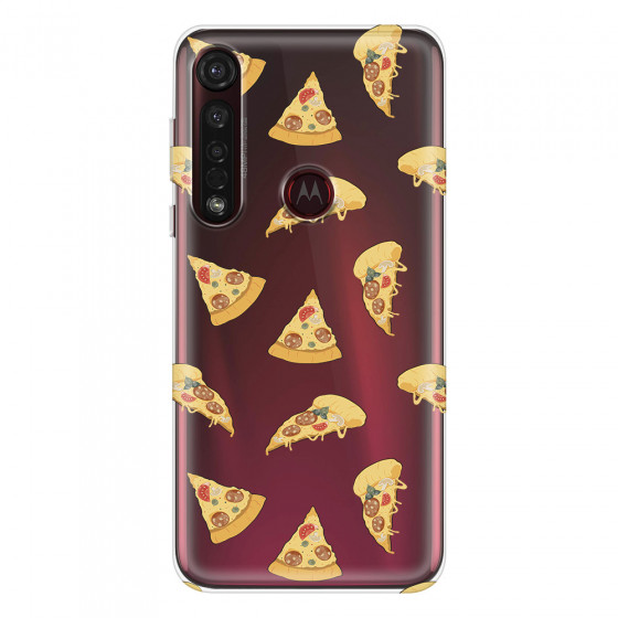 MOTOROLA by LENOVO - Moto G8 Plus - Soft Clear Case - Pizza Phone Case