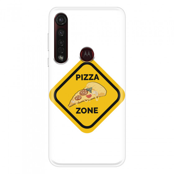 MOTOROLA by LENOVO - Moto G8 Plus - Soft Clear Case - Pizza Zone Phone Case