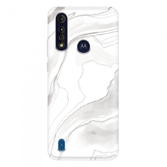 MOTOROLA by LENOVO - Moto G8 Power Lite - Soft Clear Case - Pure Marble Collection III.