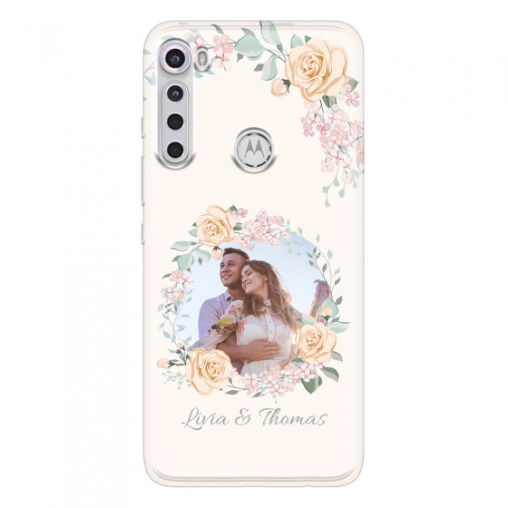MOTOROLA by LENOVO - Moto One Fusion Plus - Soft Clear Case - Frame Of Roses