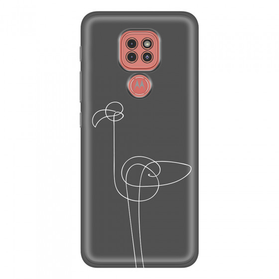 MOTOROLA by LENOVO - Moto G9 Play - Soft Clear Case - Flamingo Drawing