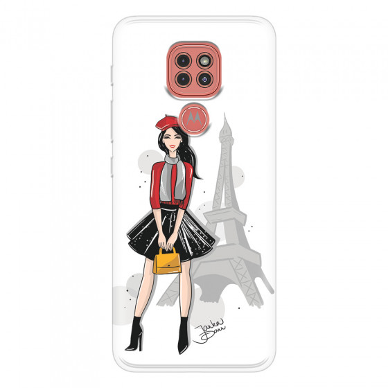 MOTOROLA by LENOVO - Moto G9 Play - Soft Clear Case - Paris With Love