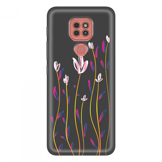 MOTOROLA by LENOVO - Moto G9 Play - Soft Clear Case - Pink Tulips