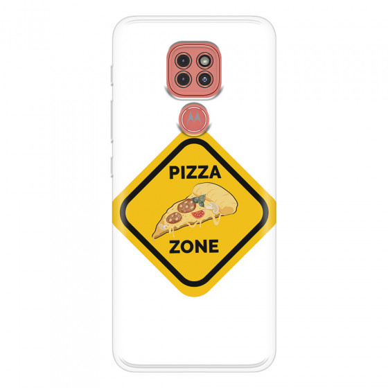 MOTOROLA by LENOVO - Moto G9 Play - Soft Clear Case - Pizza Zone Phone Case