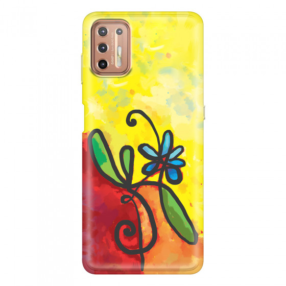 MOTOROLA by LENOVO - Moto G9 Plus - Soft Clear Case - Flower in Picasso Style