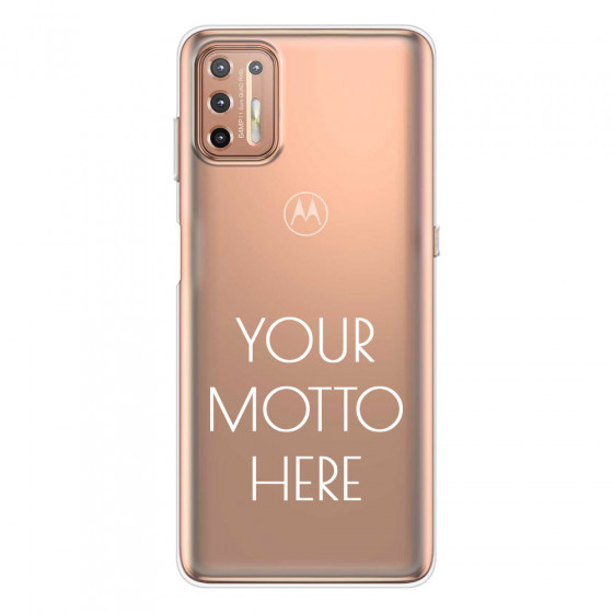 MOTOROLA by LENOVO - Moto G9 Plus - Soft Clear Case - Your Motto Here