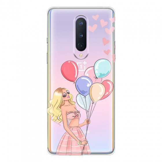 ONEPLUS - OnePlus 8 - Soft Clear Case - Balloon Party
