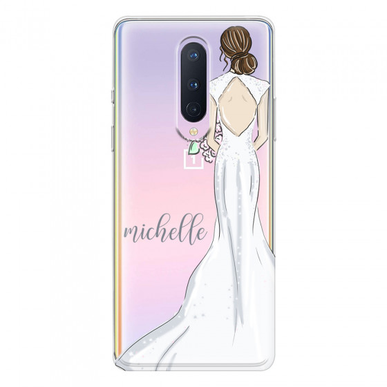 ONEPLUS - OnePlus 8 - Soft Clear Case - Bride To Be Brunette Dark