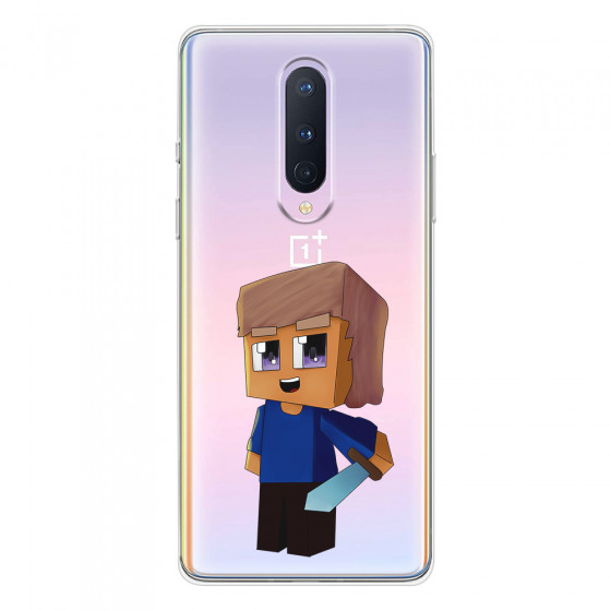 ONEPLUS - OnePlus 8 - Soft Clear Case - Clear Sword Kid