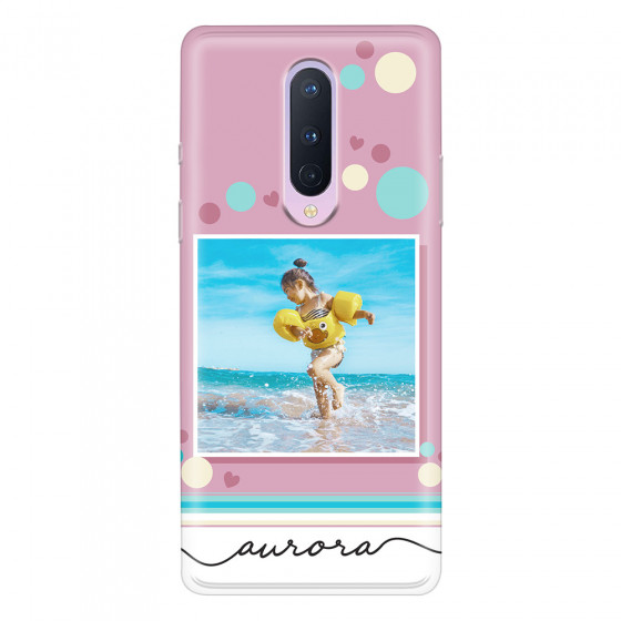 ONEPLUS - OnePlus 8 - Soft Clear Case - Cute Dots Photo Case