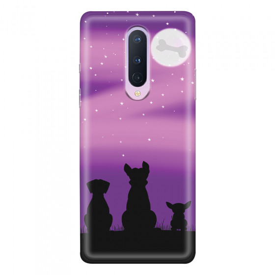 ONEPLUS - OnePlus 8 - Soft Clear Case - Dog's Desire Violet Sky