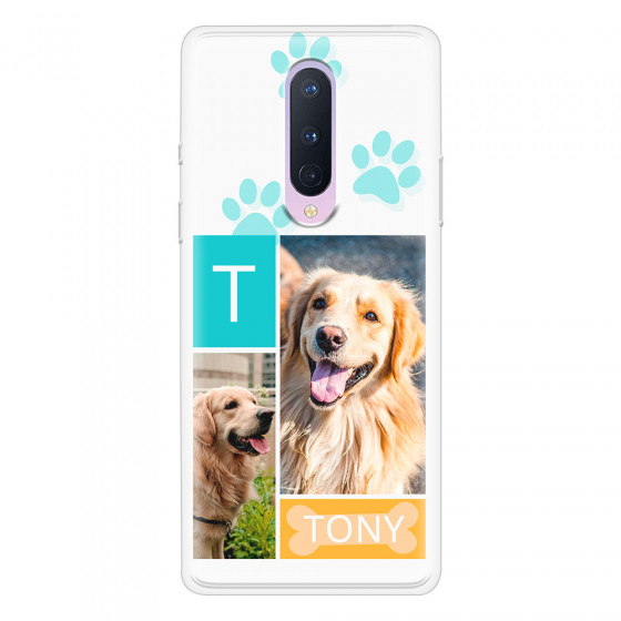ONEPLUS - OnePlus 8 - Soft Clear Case - Dog Collage