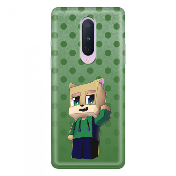ONEPLUS - OnePlus 8 - Soft Clear Case - Green Fox Player