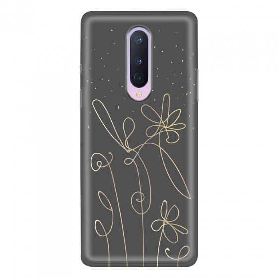 ONEPLUS - OnePlus 8 - Soft Clear Case - Midnight Flowers