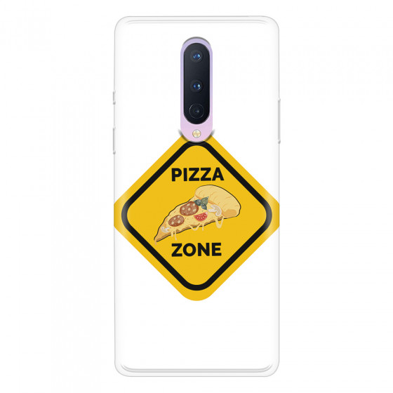ONEPLUS - OnePlus 8 - Soft Clear Case - Pizza Zone Phone Case