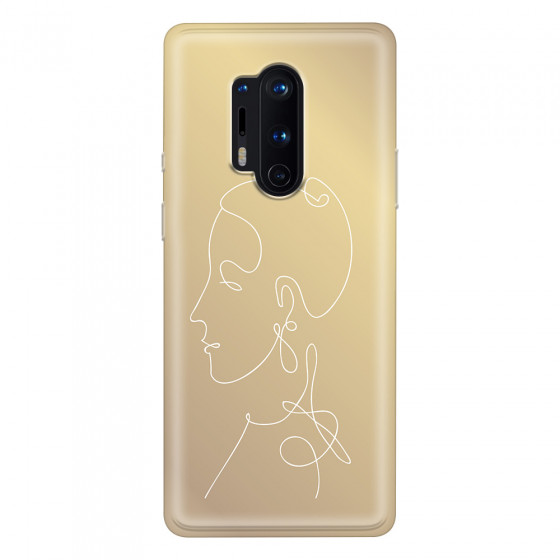 ONEPLUS - OnePlus 8 Pro - Soft Clear Case - Golden Lady