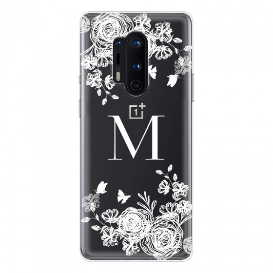 ONEPLUS - OnePlus 8 Pro - Soft Clear Case - White Lace Monogram