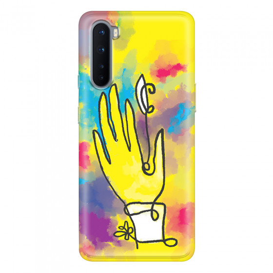 ONEPLUS - OnePlus Nord - Soft Clear Case - Abstract Hand Paint