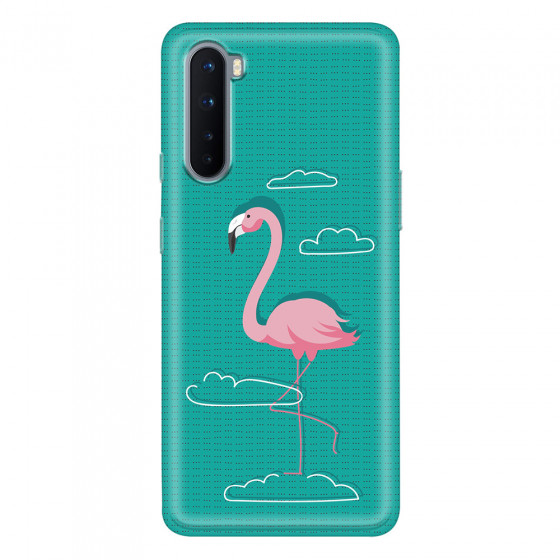 ONEPLUS - OnePlus Nord - Soft Clear Case - Cartoon Flamingo
