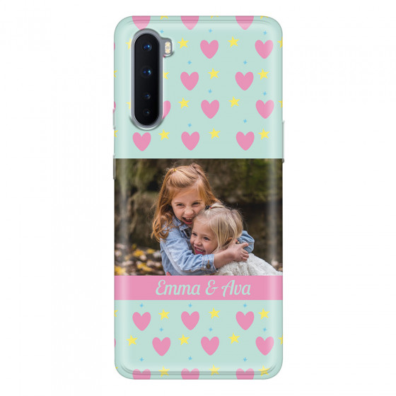ONEPLUS - OnePlus Nord - Soft Clear Case - Heart Shaped Photo