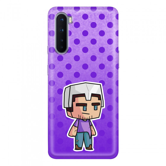 ONEPLUS - OnePlus Nord - Soft Clear Case - Purple Shield Crafter