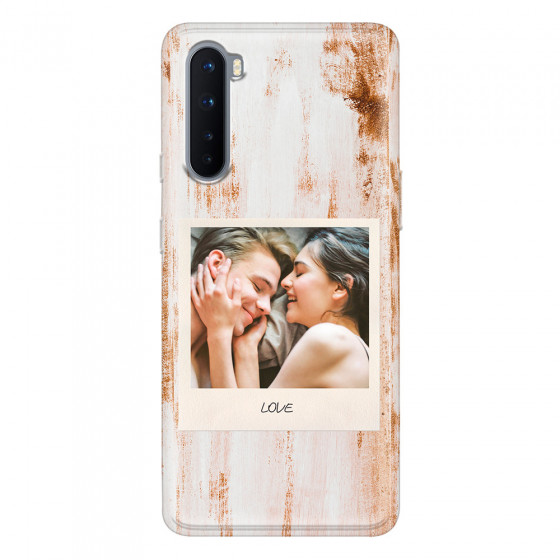 ONEPLUS - OnePlus Nord - Soft Clear Case - Wooden Polaroid