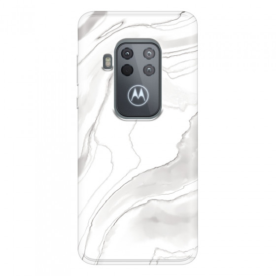 MOTOROLA by LENOVO - Moto One Zoom - Soft Clear Case - Pure Marble Collection III.