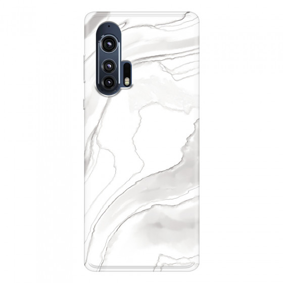 MOTOROLA by LENOVO - Moto Edge Plus - Soft Clear Case - Pure Marble Collection III.