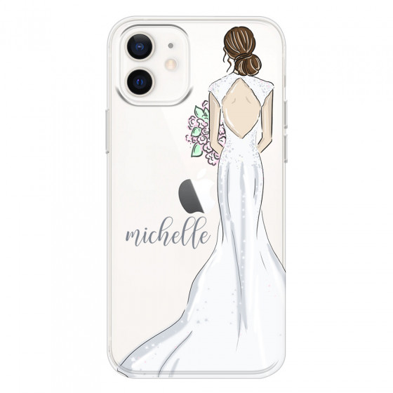 APPLE - iPhone 12 - Soft Clear Case - Bride To Be Brunette Dark