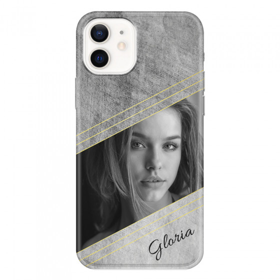 APPLE - iPhone 12 - Soft Clear Case - Geometry Love Photo
