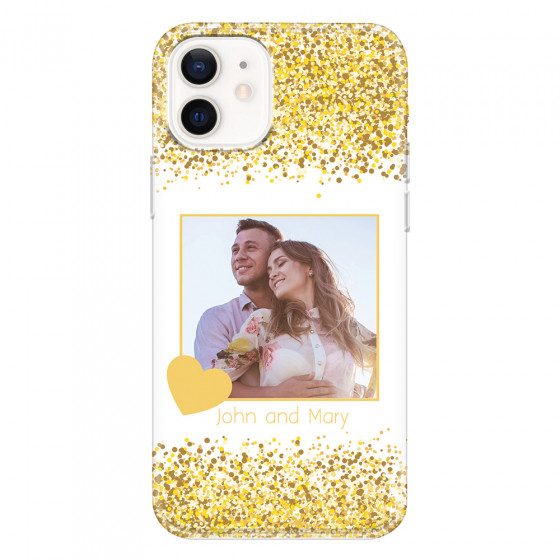 APPLE - iPhone 12 - Soft Clear Case - Gold Memories
