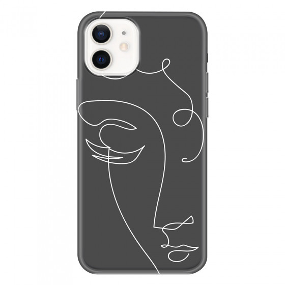 APPLE - iPhone 12 - Soft Clear Case - Light Portrait in Picasso Style