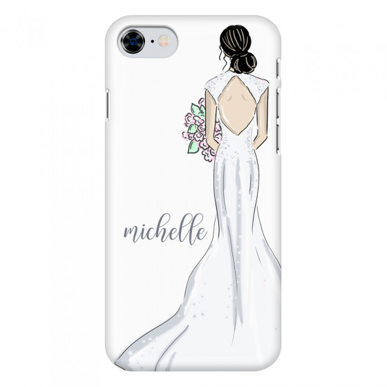 APPLE - iPhone SE 2020 - 3D Snap Case - Bride To Be Blackhair Dark