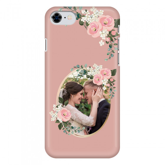 APPLE - iPhone SE 2020 - 3D Snap Case - Pink Floral Mirror Photo