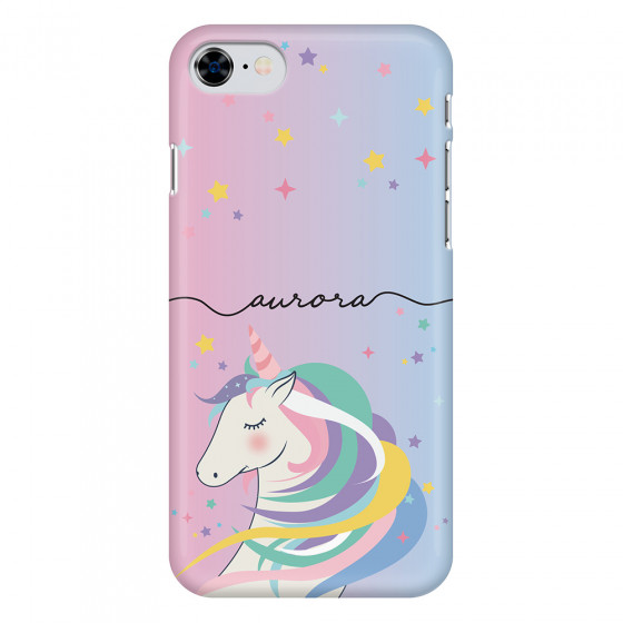 APPLE - iPhone SE 2020 - 3D Snap Case - Pink Unicorn Handwritten